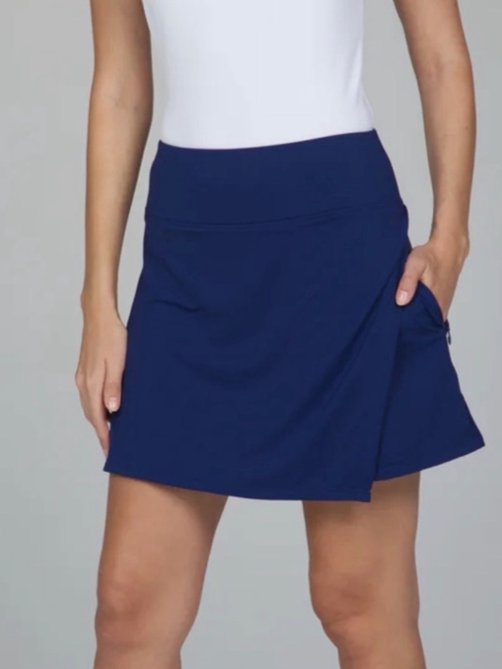 Ibkul Faux Wrap Skirt Skort size S Small